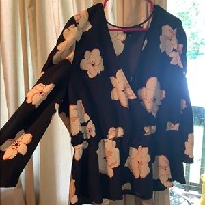 Flowy wrap around top